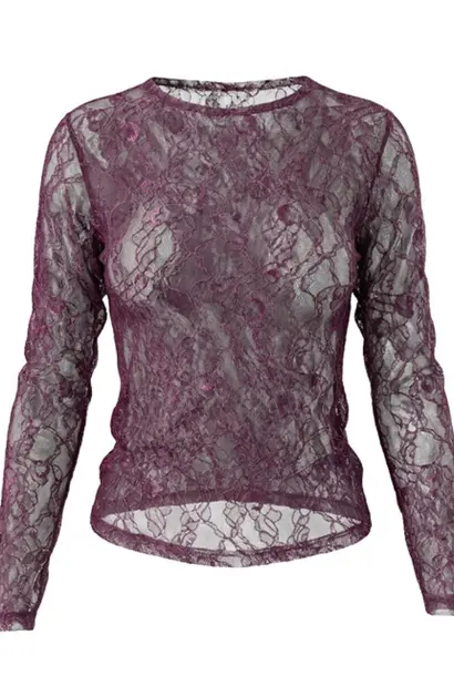 TonnyW6 Lace Top - Burgundy
