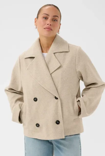 KAsaturn Jacket Short - Beige smoke Melange