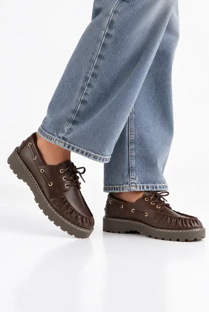 HYDEN leer - Dark Brown
