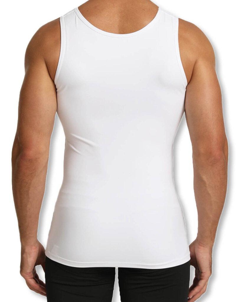 Wellook Heren corrigerend hemd met tweelaags buikband in Zwart, Wit of Huidskleur