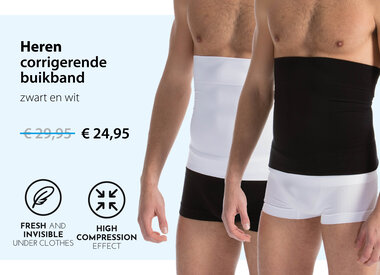 Corrigerende buikband = €10