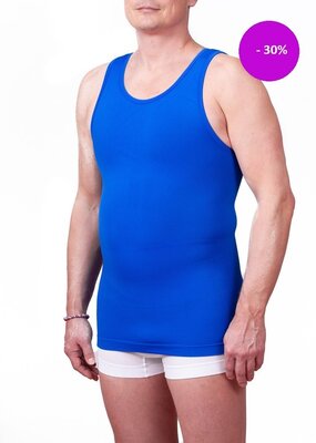 Corrigerend hemd blauw = €10