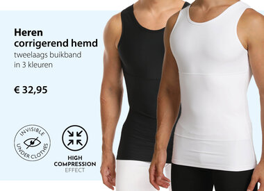 Hemd 2-laags buikband = €10