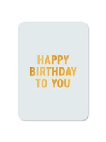 Kaartje met goudfolie | Happy Birthday