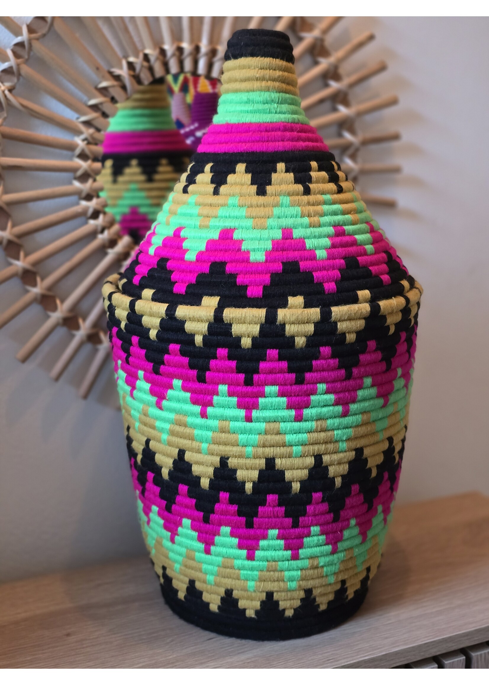 Marokkaanse wollen mand | XL