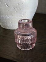 Dubbele kandelaar | Lichtroze