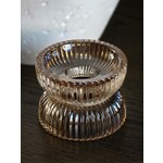 Dubbele kandelaar | Diabolo | Beige