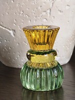 Dubbele kandelaar | Geel/groen