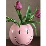 Bloempot | Smiley | Lichtroze
