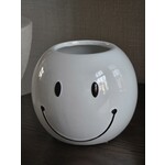 Bloempot | Smiley | Wit