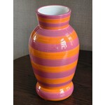 Vaas | Gestreept | Paars/oranje