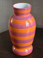 Vaas | Gestreept | Paars/oranje