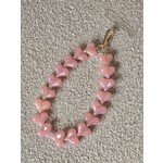 Telefoonkoord | Hartjes | Pearl blush