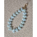 Telefoonkoord | Hartjes | Pearl turquoise