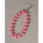 Telefoonkoord | Hartjes | Pearl pink