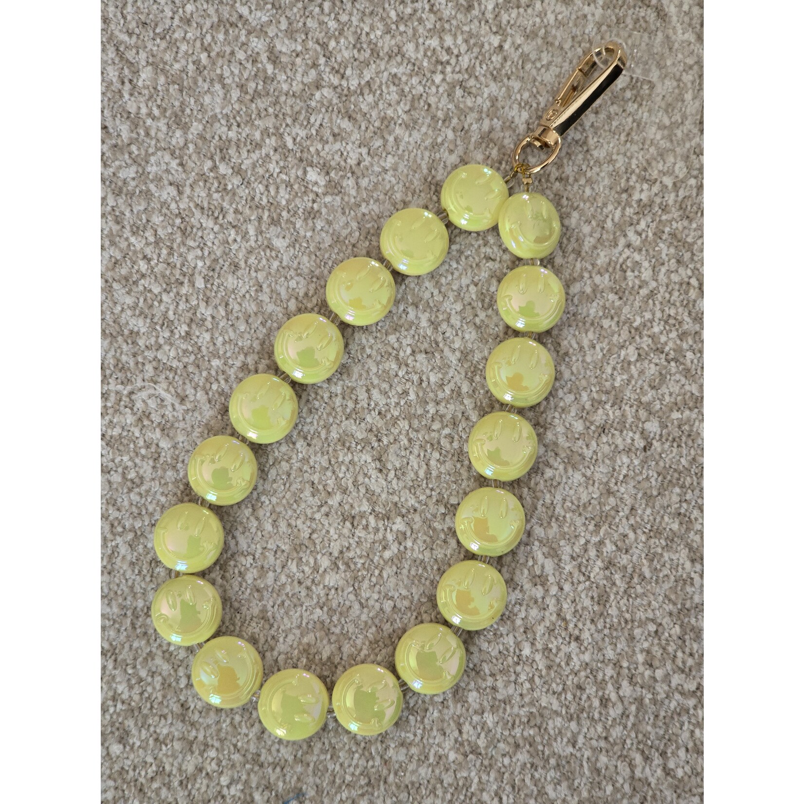 Telefoonkoord | Smileys | Geel