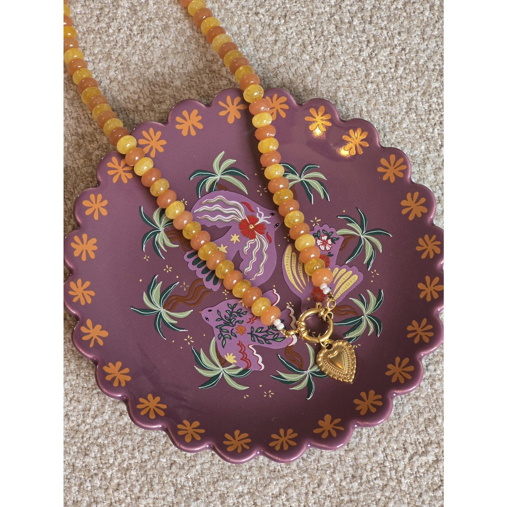 Ketting | Hart | Geel