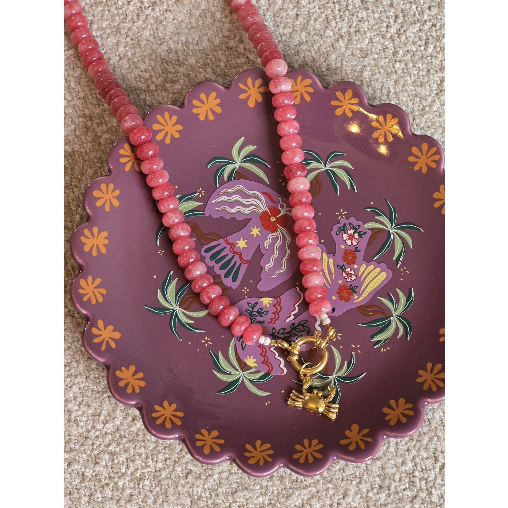 Ketting | Krab | Roze