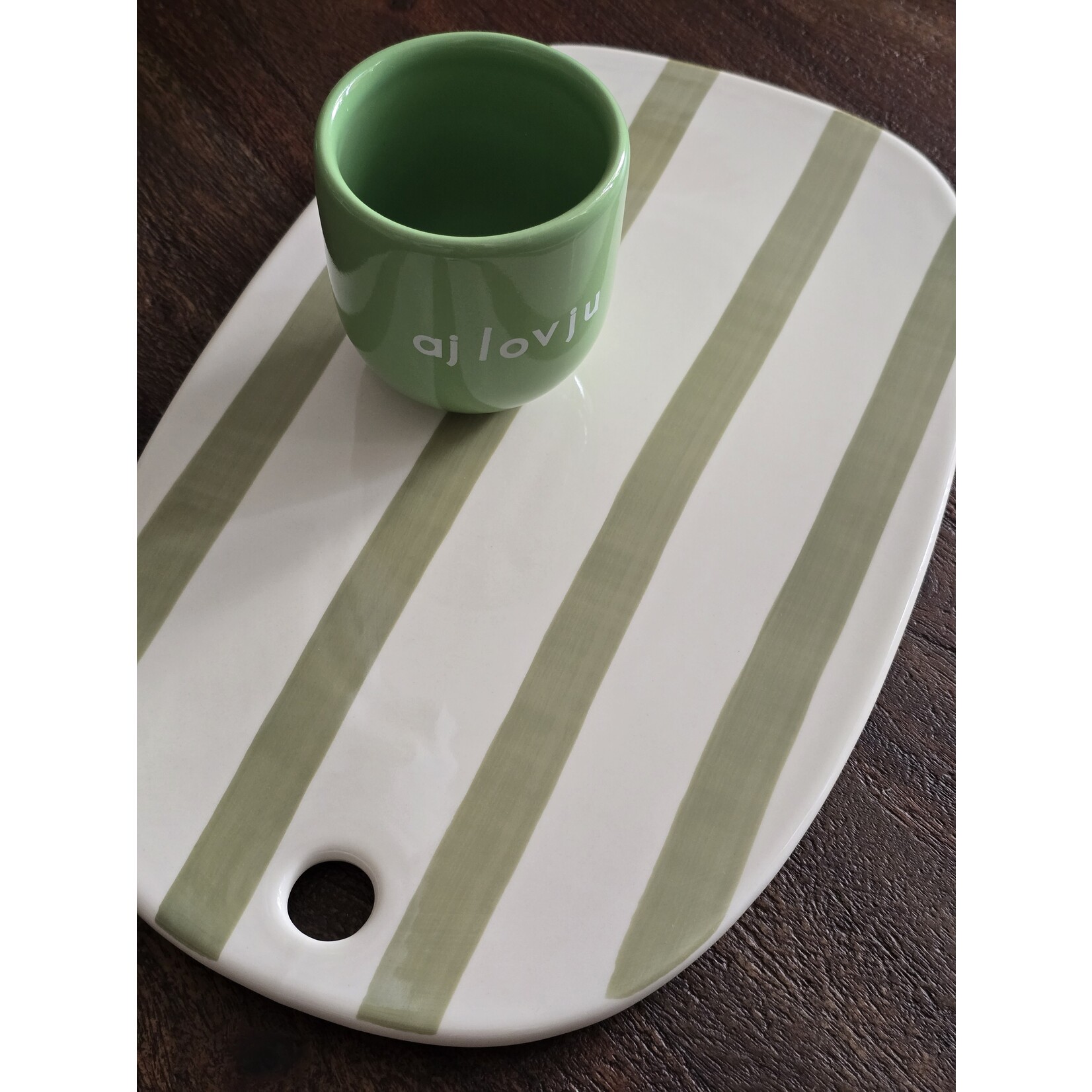 Home delight Snijplank | Keramiek | Groen