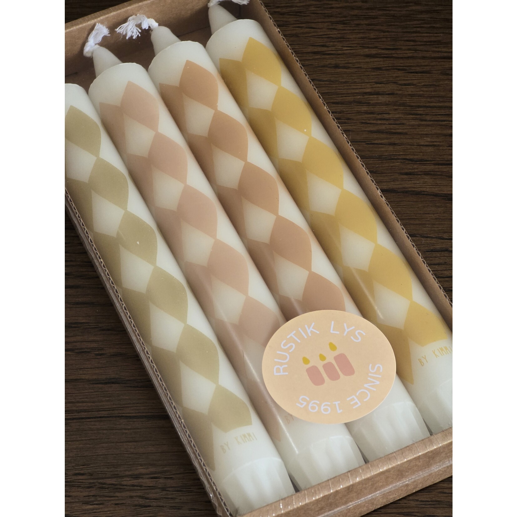 Rustik Lys Dinerkaarsen | Harlequin