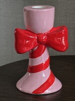 Kandelaar | Strik | Roze/rood