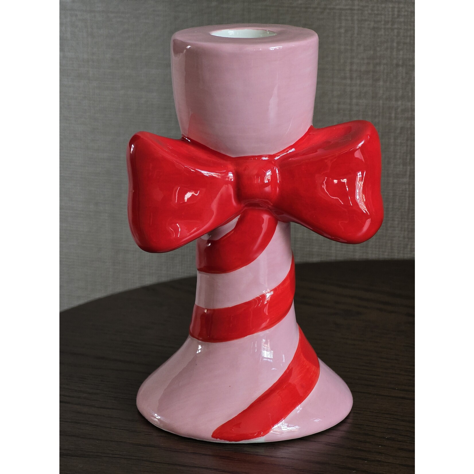 Kandelaar | Strik | Roze/rood