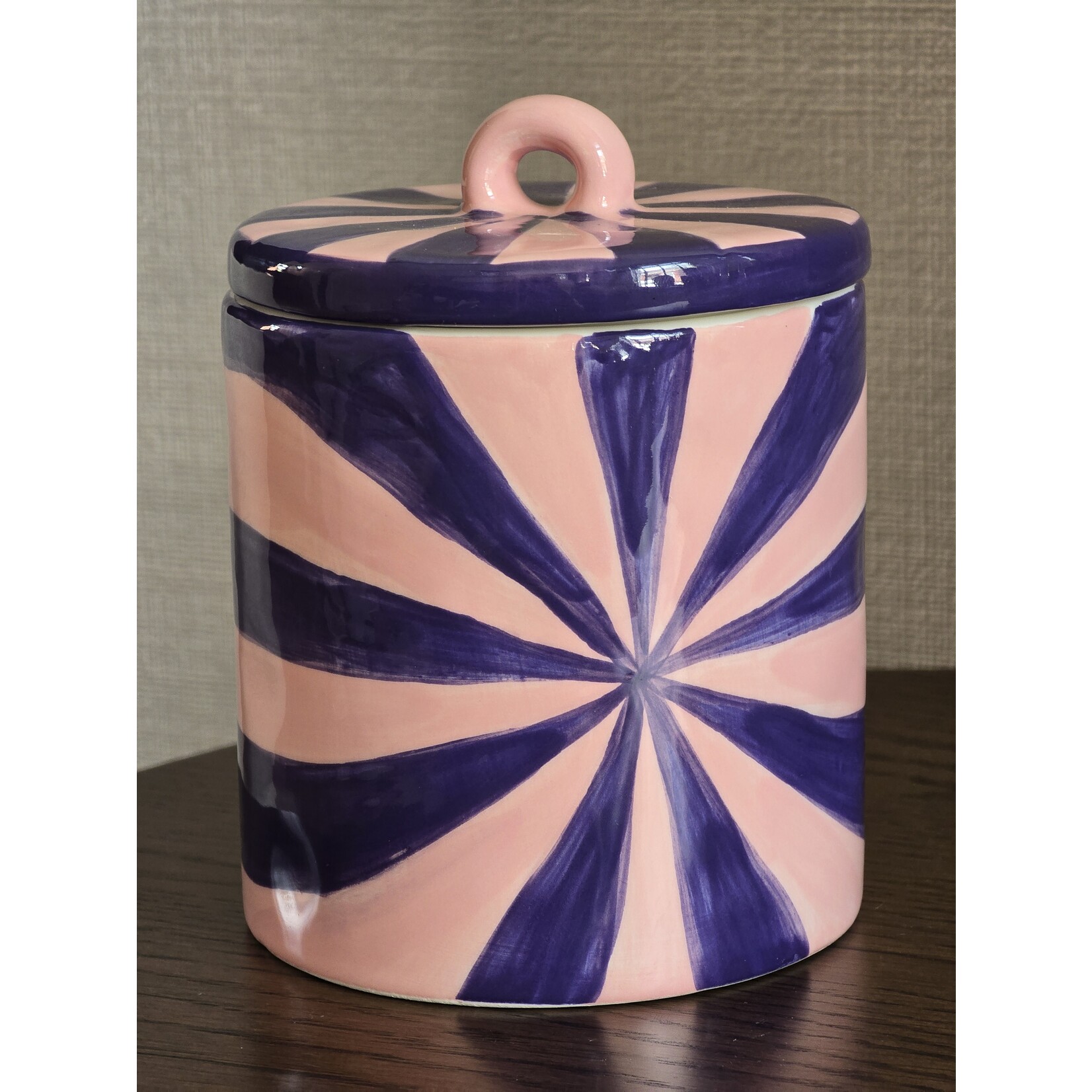 Sierpotje | Swirl | Blauw/roze