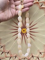 Fushi Ketting | Ovaal | Beige