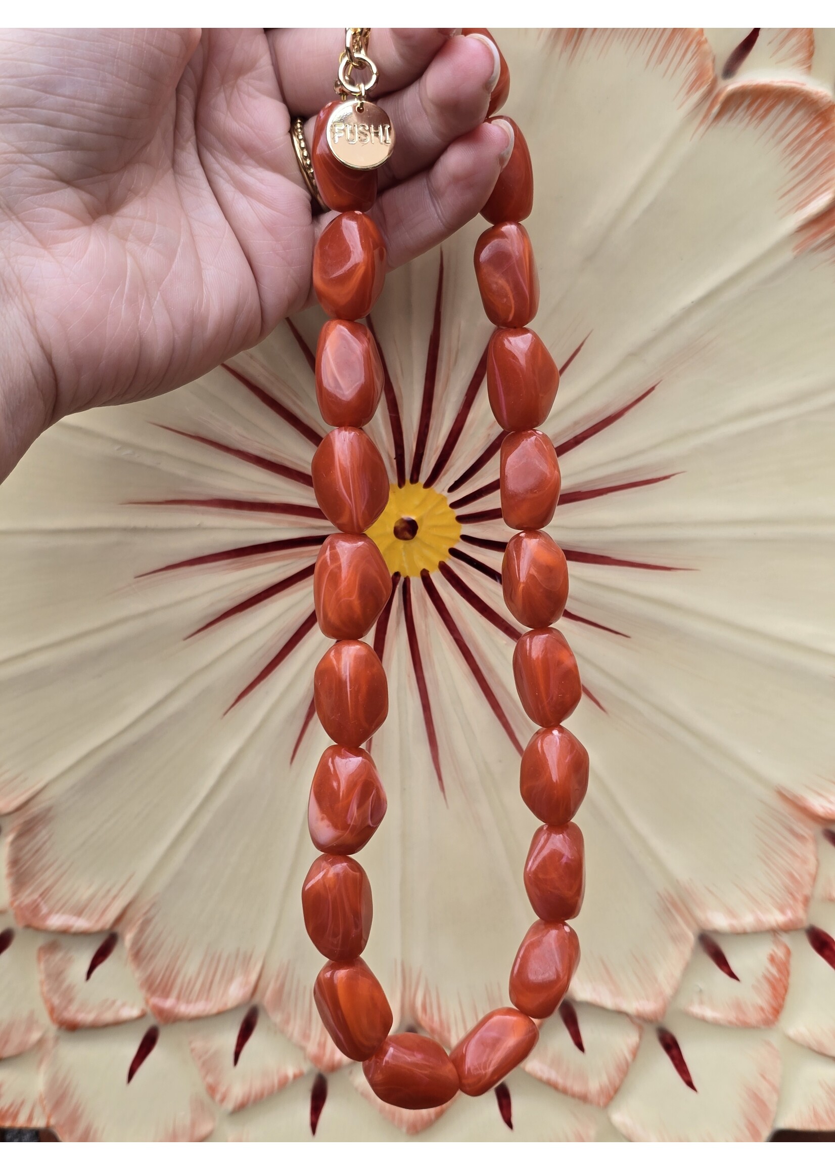 Fushi Ketting | Ovaal | Roest