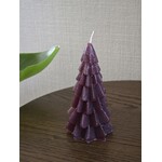 Rustik Lys Kerstboom kaars | Klein | Coffee