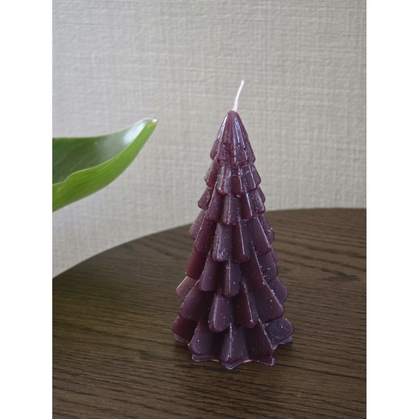 Rustik Lys Kerstboom kaars | Klein | Coffee