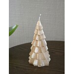 Rustik Lys Kerstboom kaars | Klein | Goud