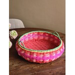 J-line Decoratief plateau met handvaten | Multicolor