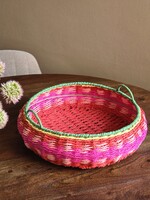 J-line Decoratief plateau met handvaten | Multicolor