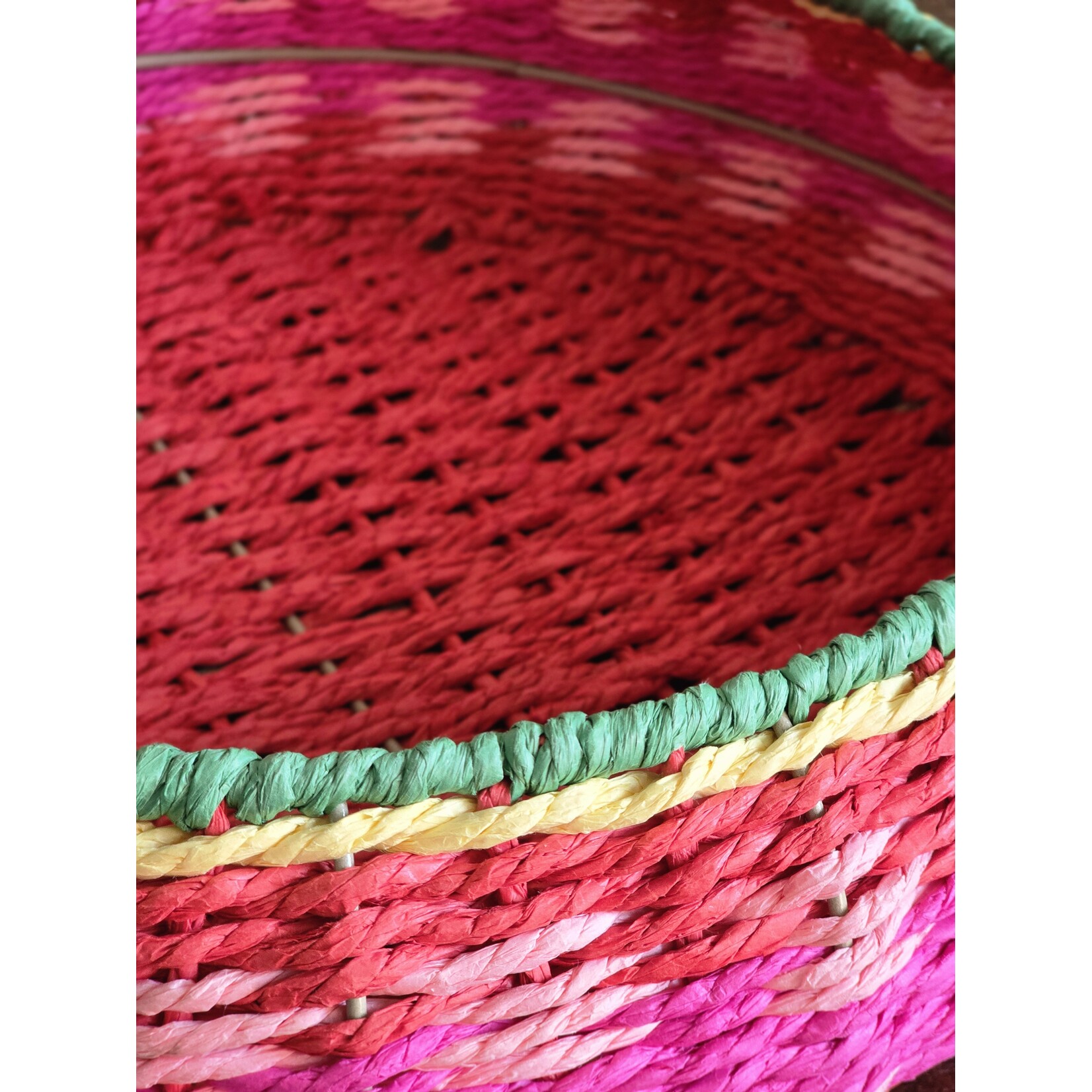 J-line Decoratief plateau met handvaten | Multicolor