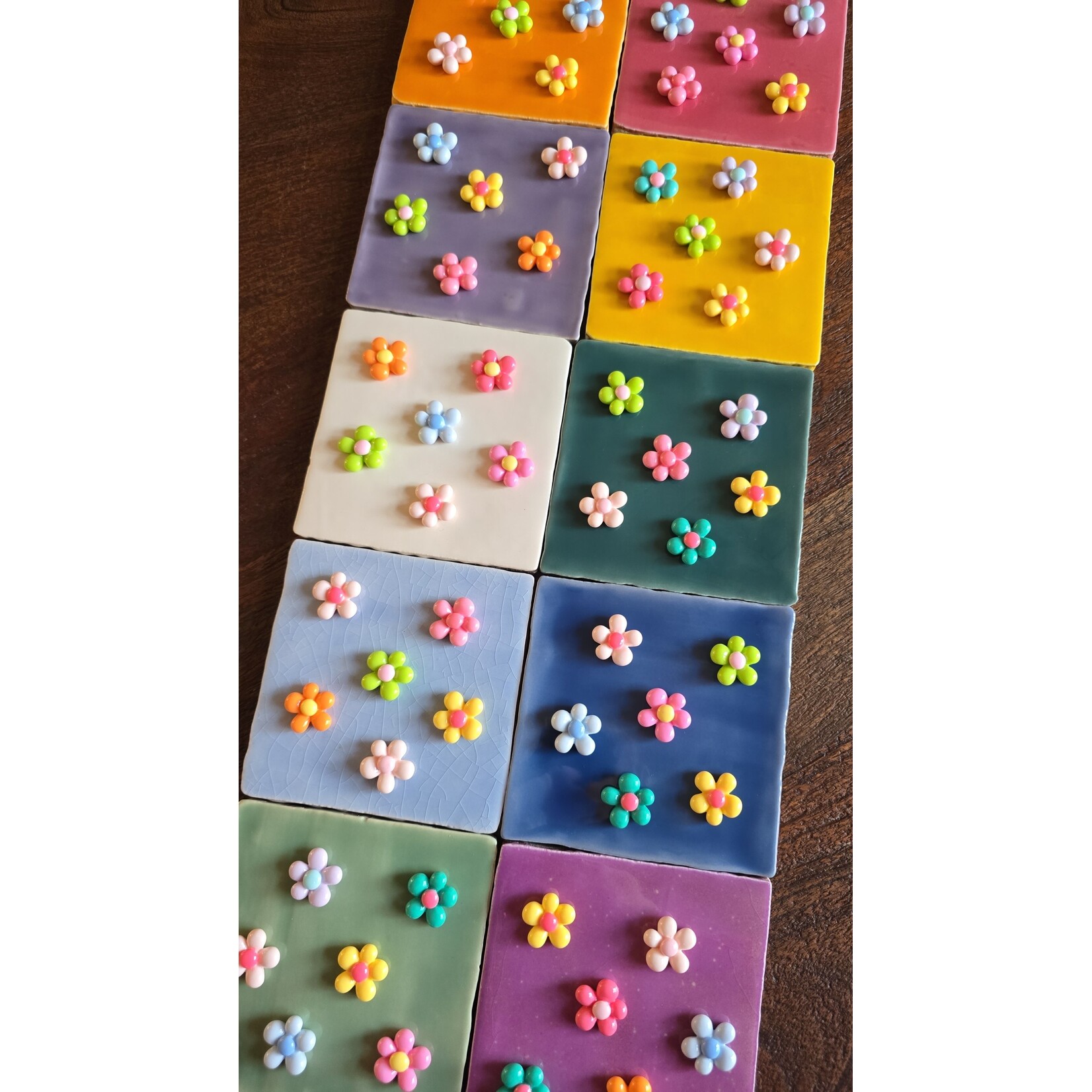 3D tegel | bloemetje | verkrijgbaar in 10 kleuren