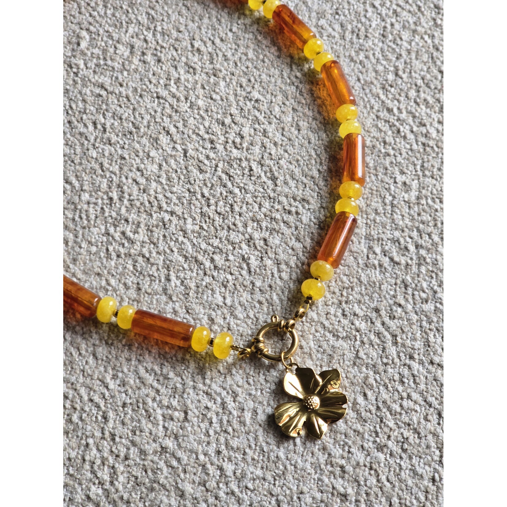 Ketting met bedel | Bloem