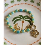 Armband | Blauw | Bloem