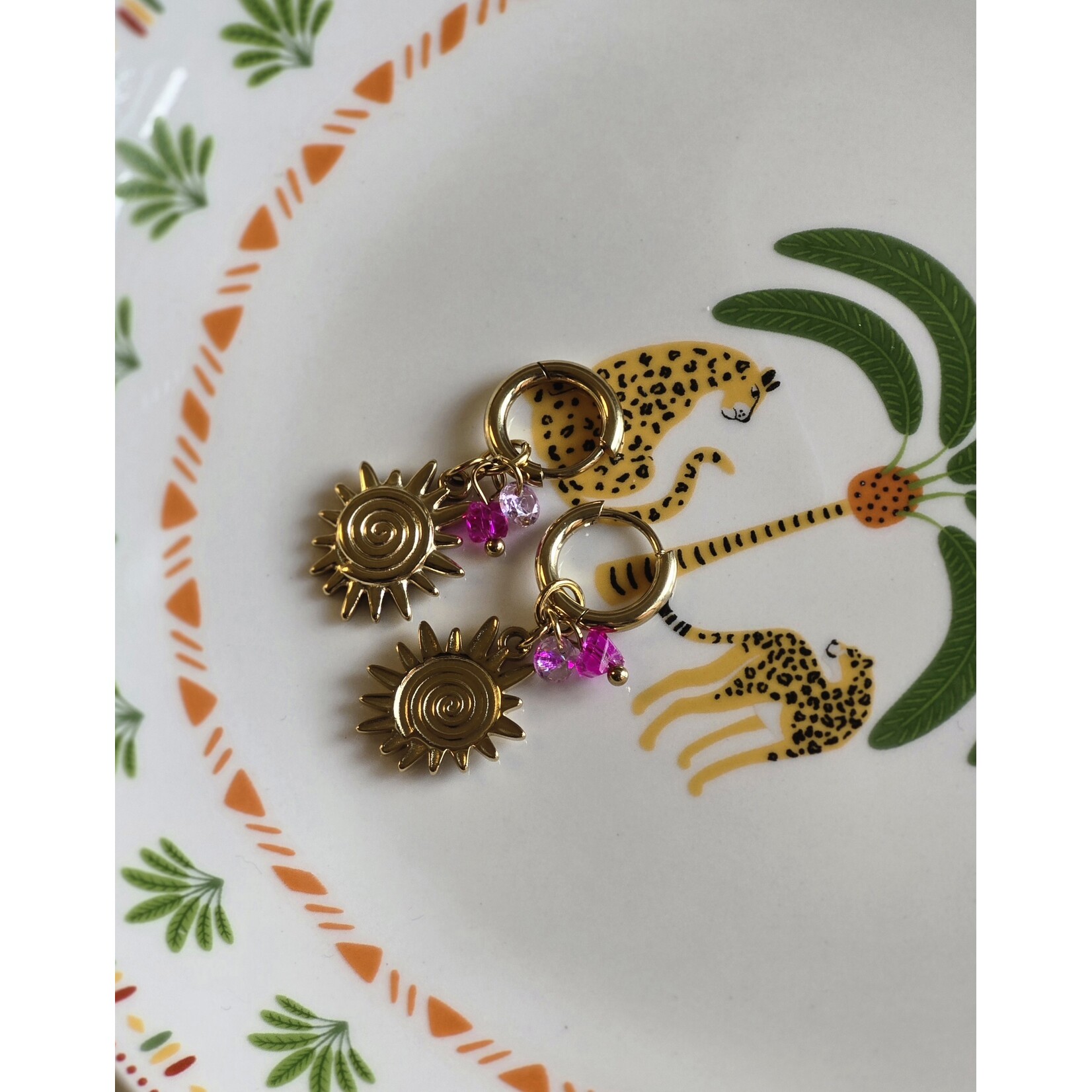 Oorbellen | Sunny | Roze