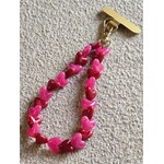 Telefoonkoord | Hartjes | Fuchsia