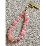 Telefoonkoord | Hartjes | Roze