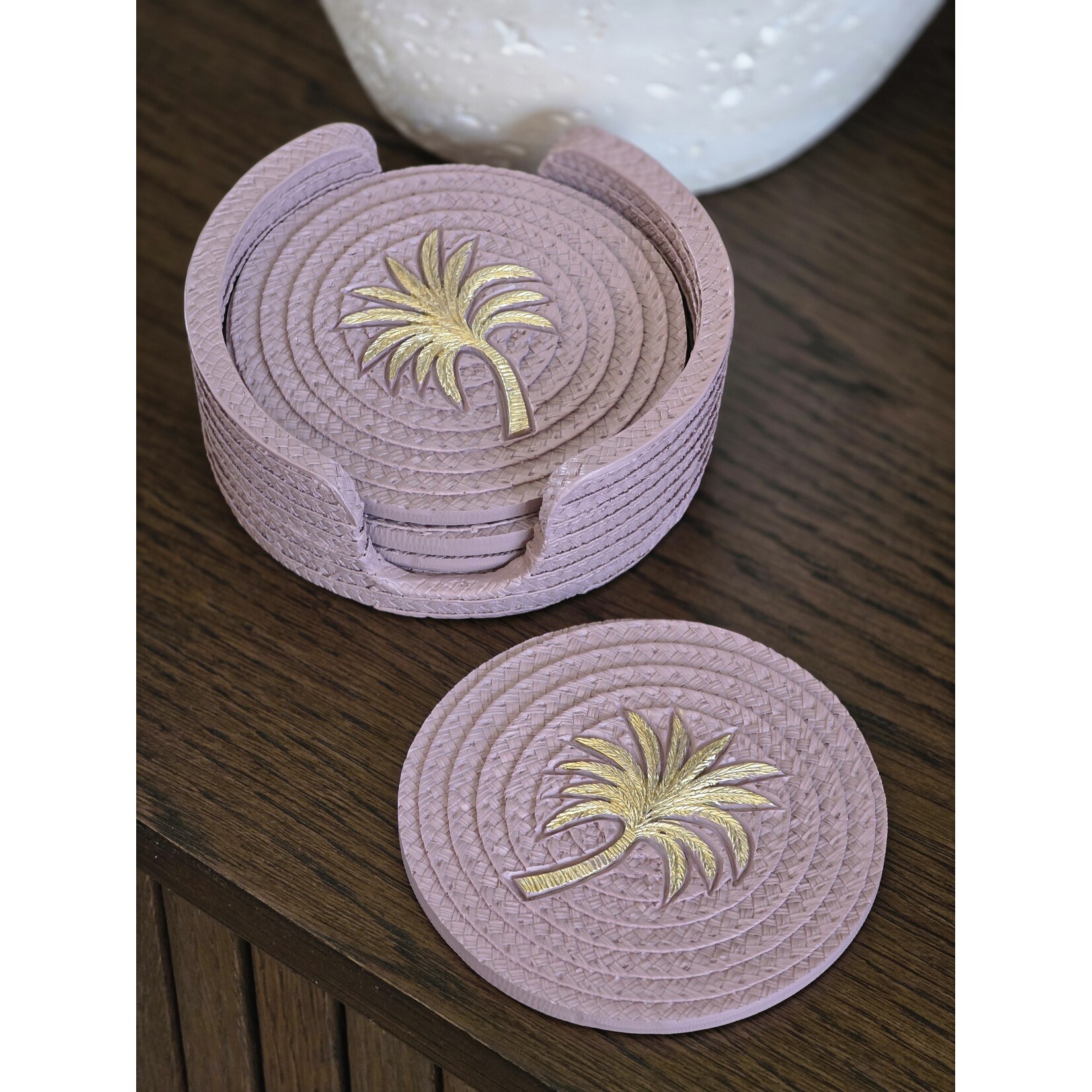 Onderzetters | Palmboom | Roze