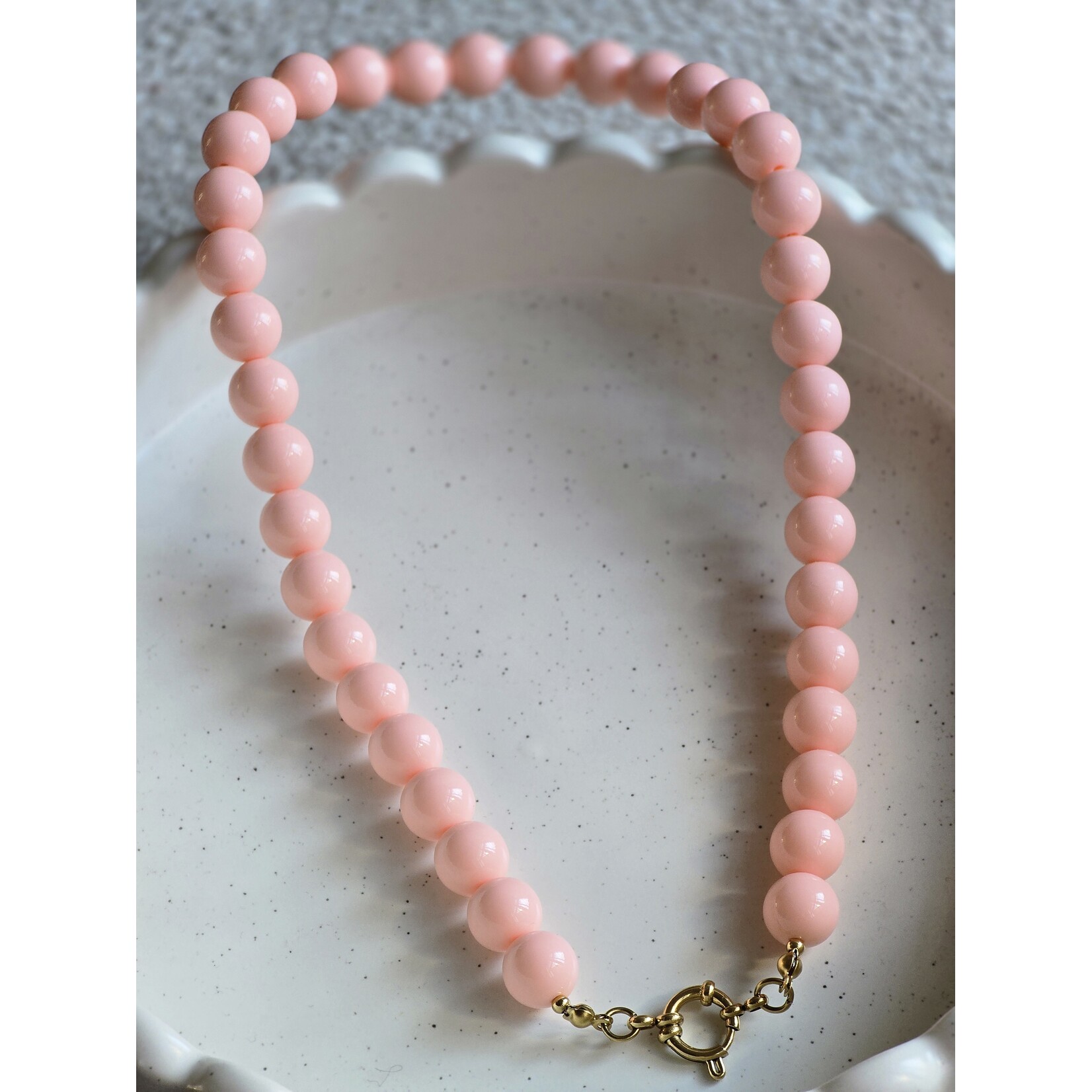 Ketting | 12mm | Koraal roze