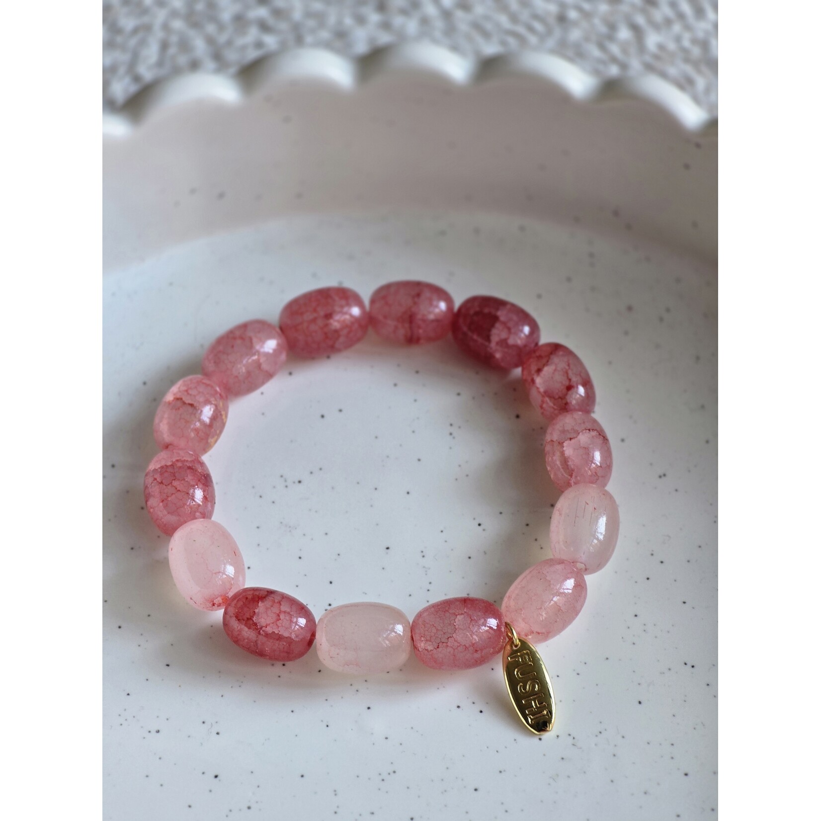 Fushi Armband | Crackle | Roze