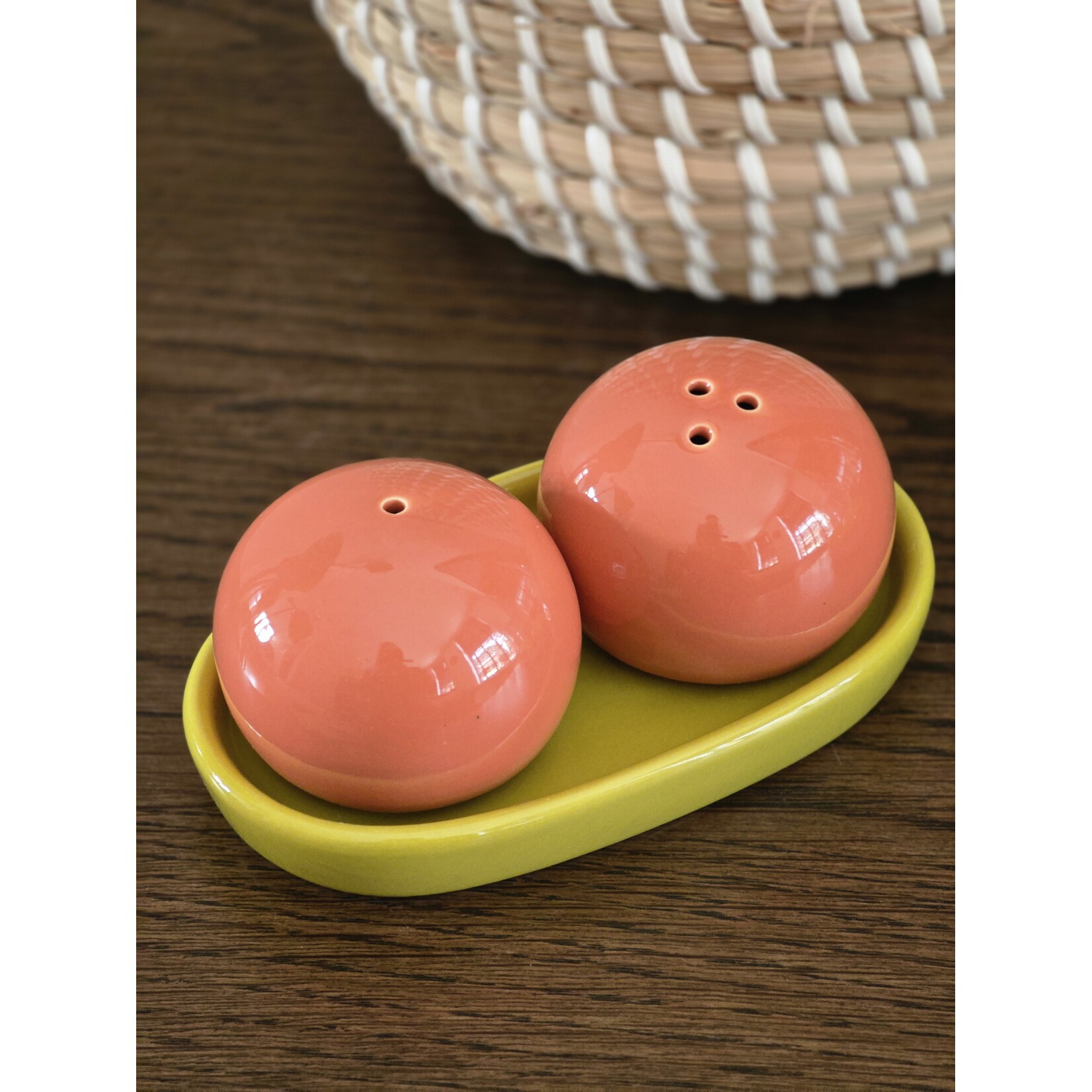 Peper en zoutstel | Groen/terra