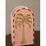 Vaas | Palm | Roze/rood/beige