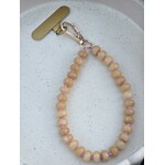 Telefoonkoord | Natuursteen | Geel/roze