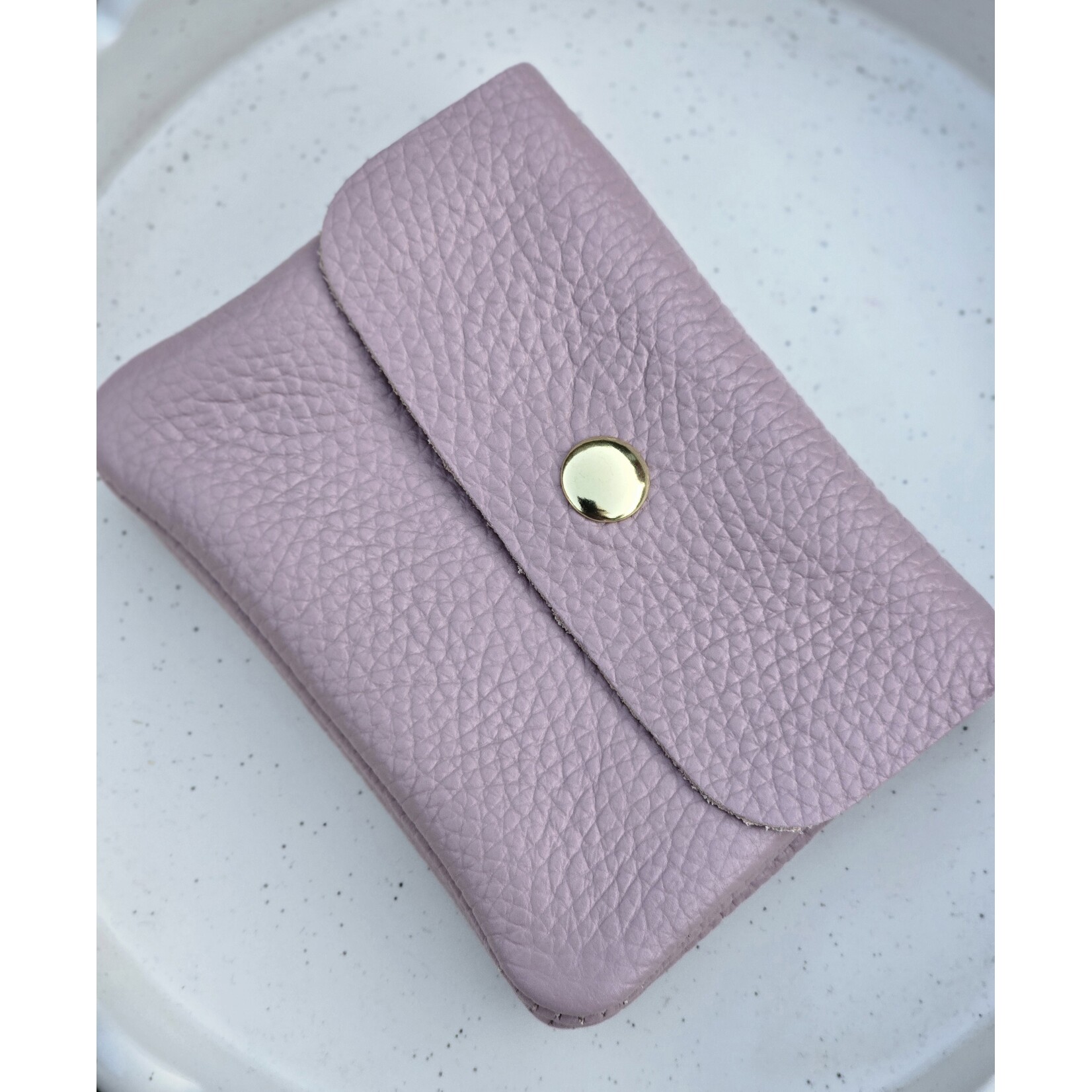 Portemonnee | Leer | Mauve