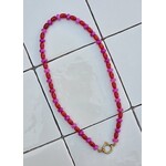 Ketting | rood/roze