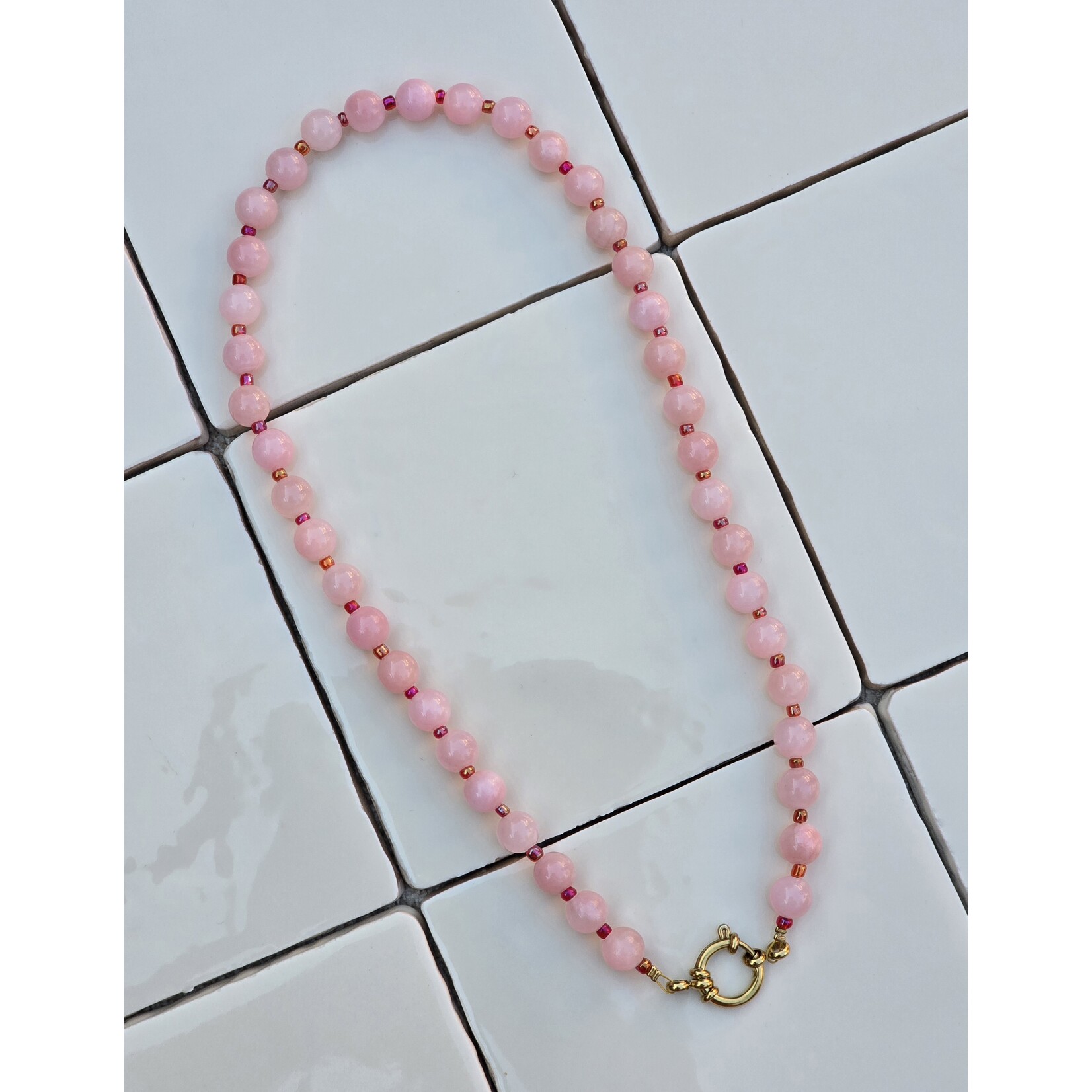 Ketting | lichroze/rood